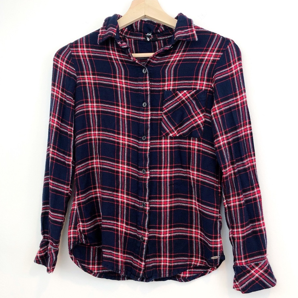Rip Curl | plaid flannel long sleeve button down